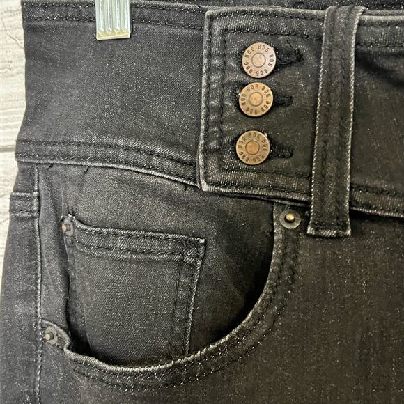 Urban Outfitters BDG Women's Jeans Size 32 Black Flare Legs Wide Waist Band - Picture 6 of 15